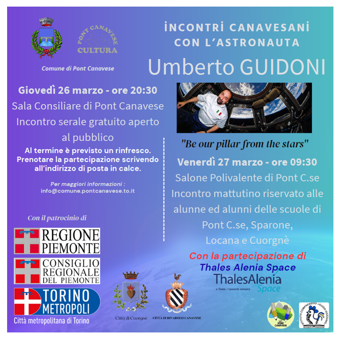 Incontri canavesani con l'astronauta Umberto Guidoni