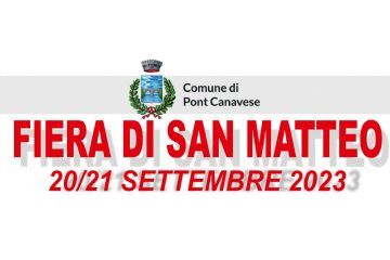 FIERA DI SAN MATTEO - 20/21 Settembre 2023